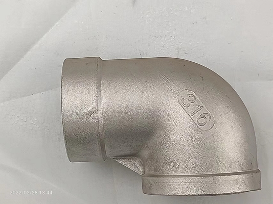 زانویی لوله فولادی ضد زنگ 1 اینچی 304 رنگ نقره ای دارای گواهی ISO 9001