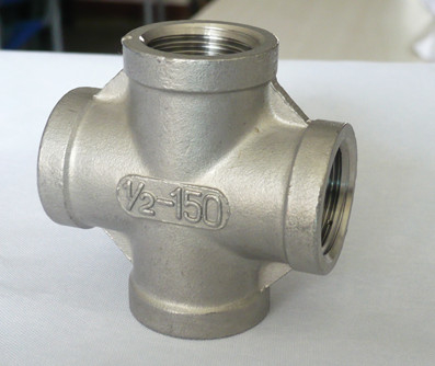 اتصالات لوله متقاطع فولادی ضد زنگ ASTM 316L 1 اینچی سفارشی