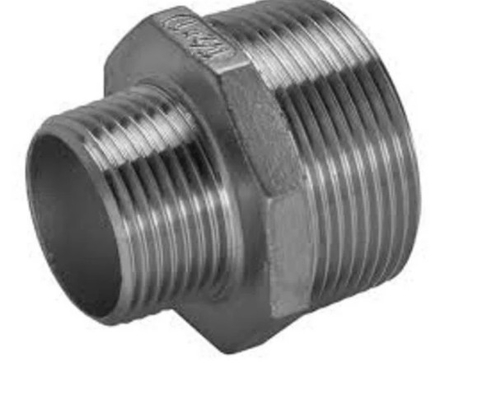 اتصالات لوله فولادی ضد زنگ رزوه ای 304 316L کاهش دهنده نوک سینه شش گوش